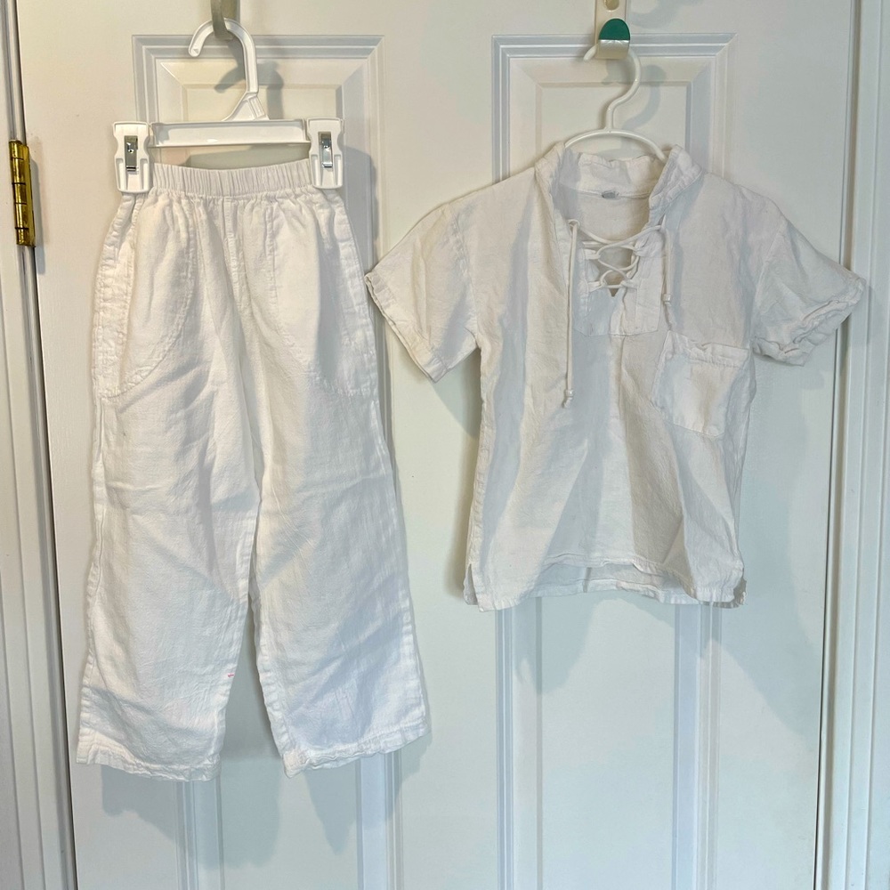 Kids White beach suit